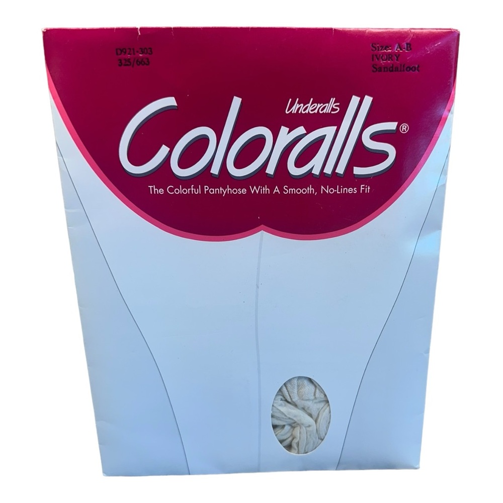 Vintage underalls coloralls no lines fit size AB ivory, Sandlefoot d921-303
